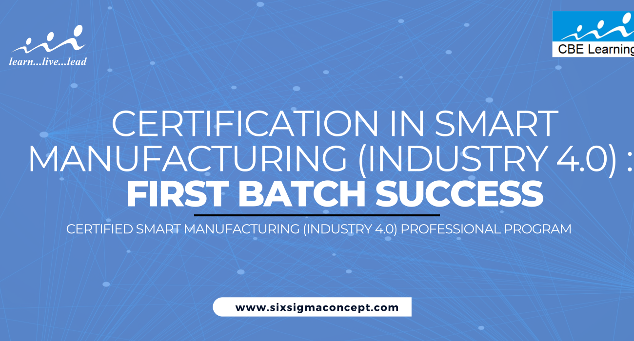 Certified Smart Manufacturing (Industry 4.0) professional program